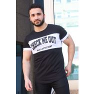 Madmext 3013 Siyah Baskılı Erkek T-Shirt