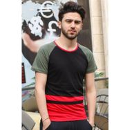 Madmext 3014 Şerit Detaylı Siyah Erkek T-shirt