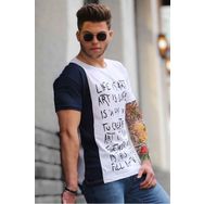Madmext 3020-1 Beyaz Erkek T-shirt