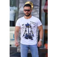 Madmext 4028 Erkek Baskılı Tişört