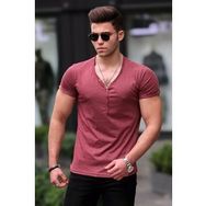 Madmext 4052 Bordo Erkek Tişört
