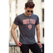 Madmext 4519 Baskılı Antrasit Erkek T-shirt