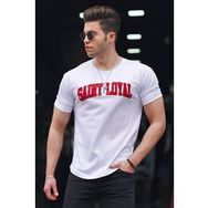 Madmext 4630 Beyaz Erkek T-shirt