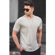 Madmext 4951 Taş Rengi Erkek T-Shirt