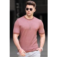 Madmext 5076 Kahverengi Erkek T-shirt