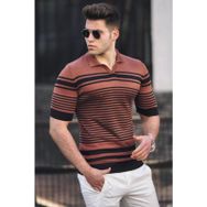 Madmext 5083 Kiremit Polo Yaka Erkek Tişört