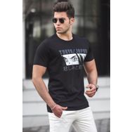 Madmext 5224 Siyah Erkek Tişört