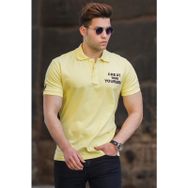 Madmext 5247 Sarı Polo Yaka Erkek Tişört