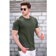 Madmext 5268 Haki Basic Erkek Tişört