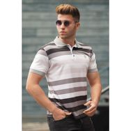 Madmext 5279 Gri Polo Yaka Erkek Tişört
