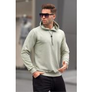 Madmext 5334 Mint Yeşili Erkek Sweatshirt