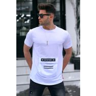 Madmext 5359 Baskılı Beyaz T-Shirt