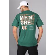 Madmext 5365 Erkek Haki Sırt Detaylı T-shirt