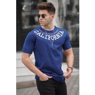 Madmext 5368 Baskılı Lacivert T-shirt