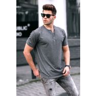 Madmext 5375 Antrasit Oversize T-shirt