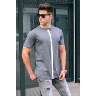 Madmext 5378 Baskılı Füme T-shirt