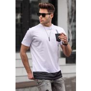 Madmext 5387 Erkek Beyaz T-shirt