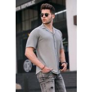 Madmext 5500 Boyalı Gri Erkek Gömlek