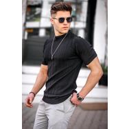 Madmext 5684 Erkek Siyah T-shirt