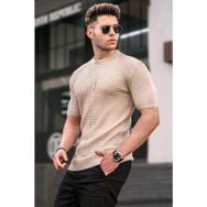 Madmext 5685 Erkek Bej T-shirt
