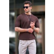 Madmext 5685 Kahverengi Erkek T-shirt