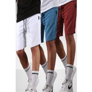 Madmext 5790 Beyaz - Mavi - Bordo 3'lü Erkek Şort