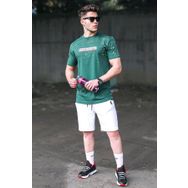 Madmext 5814 Erkek Baskılı Yeşil T-shirt