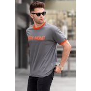 Madmext 5884 Füme Baskılı Regular Fit Erkek T-shirt
