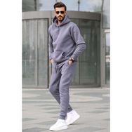 Madmext 5905 Füme Kapüşonlu Basic Erkek Eşofman Takımı