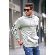 Madmext 6038 Kapüşonlu Mint Yeşili Erkek Sweatshirt