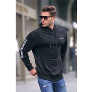 Madmext 6038 Kapüşonlu Siyah Erkek Sweatshirt