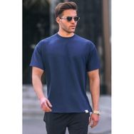 Madmext 6099 Lacivert Regular Fit Basic Erkek T-shirt