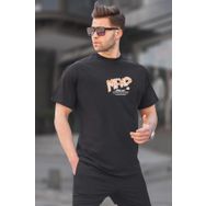 Madmext 6124 Siyah Baskılı Erkek T-shirt