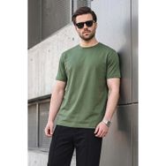 Madmext 6131 Haki Regular Fit Basic Erkek T-shirt