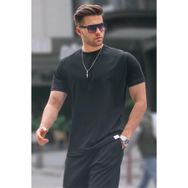Madmext 6131 Siyah Regular Fit Basic Erkek T-shirt