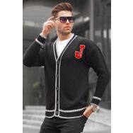 Madmext 6314 Siyah Triko Erkek Hırka