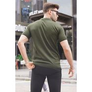 Madmext 6353 Haki Polo Yaka Erkek T-shirt