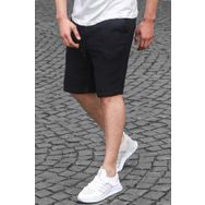 Madmext 6506 Siyah Basic Keten Erkek Şort