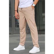 Madmext 6513 Paraşüt Kumaş Bej Erkek Pantolon