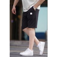 Madmext 6528 Siyah Erkek Basic Şort