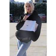 Madmext MG1544 Bloklu Şardonlu Sweatshirt