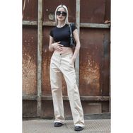 Madmext MG1601 Bej Kadın Pantolon