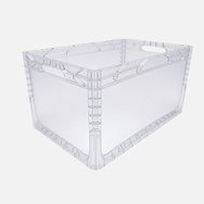Magic Kombo Euronorm Şeffaf 60x40x32 cm Kapalı Saklama Kabı