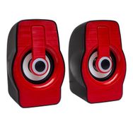 Magicvoice MV-4941 2.0 Multimedia RGB Işıklı 3W Siyah Kırmızı 2 USB Hoparlör