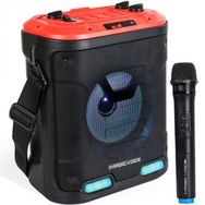 Magicvoice MV-6005 30 Watt VHF El Mikrofonlu USB-SD-Bluetooth Işıklı Taşınabilir Şarjlı Seyyar Anfi
