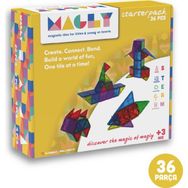 Magly 3 Boyutlu 36 Parça Renkli Manyetik Yapı Blokları
