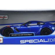 Maisto 2017 Corvette Grand Sport 1:24 Mavi Model Araba