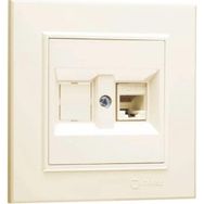 Makel Karea 57010035 12 Adet Cat5 Krem 2'li Data Prizi