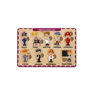 Maketçiniz PRS1023 Meslek Grupları Ahşap Bul Tak Puzzle