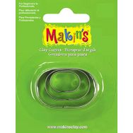 Makin's Clay 3 Parça Oval Kesme Kalıbı